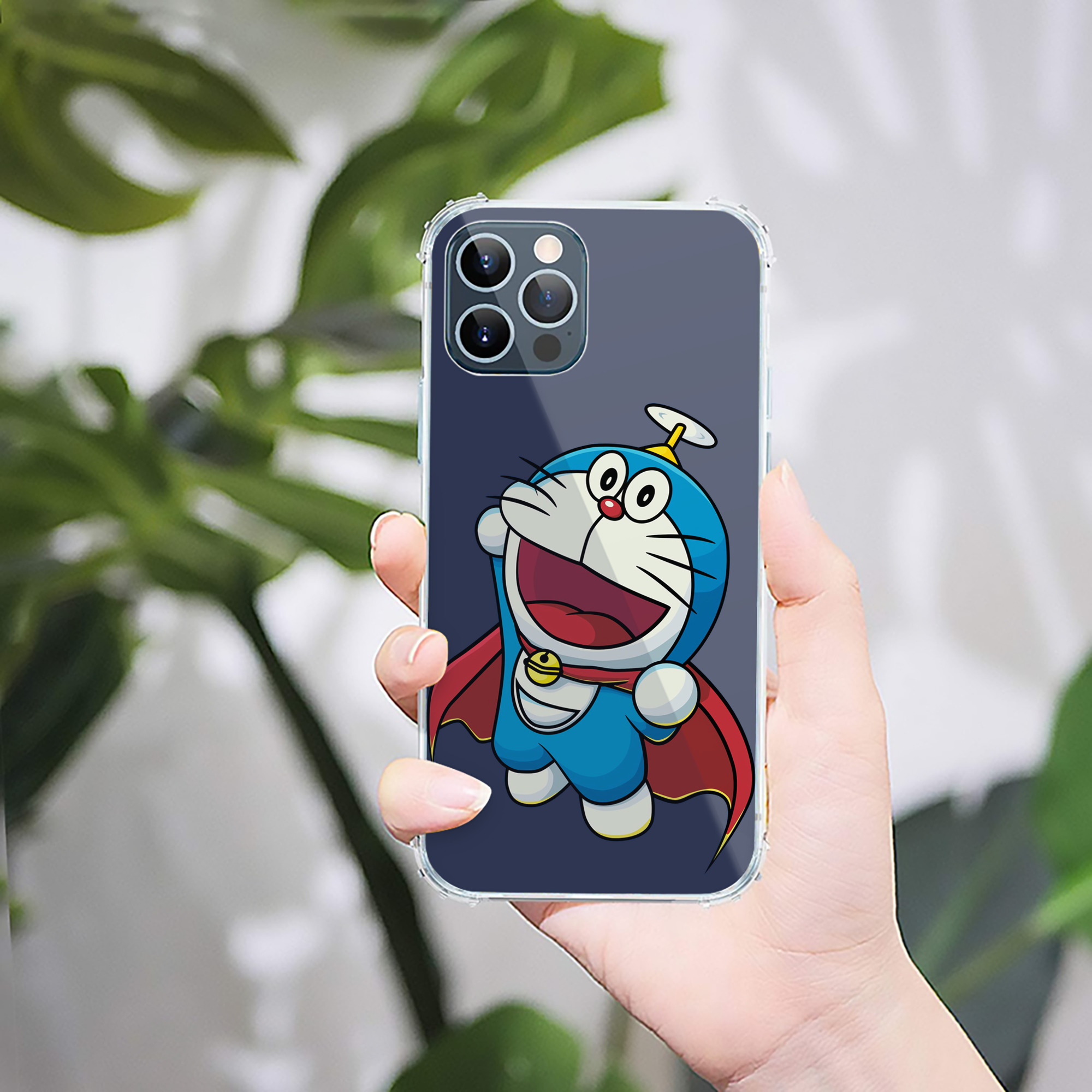 （画像用） ドラえもん Doraemon 【iPhone 12シリーズ対応】透明スマホケース（クリアソフトケース）